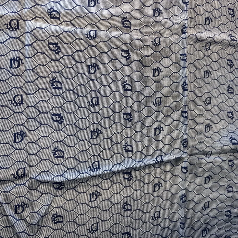Dior Blue and Cream Scarf